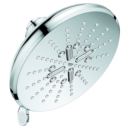 GROHE Rush Smartactive Shower Head, 6-1/2-in. - 3 Sprays, 1.75Gpm, Chrome 26789000